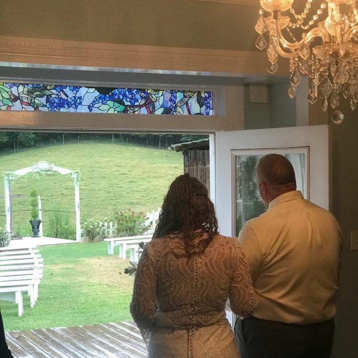 garden mountain wedding