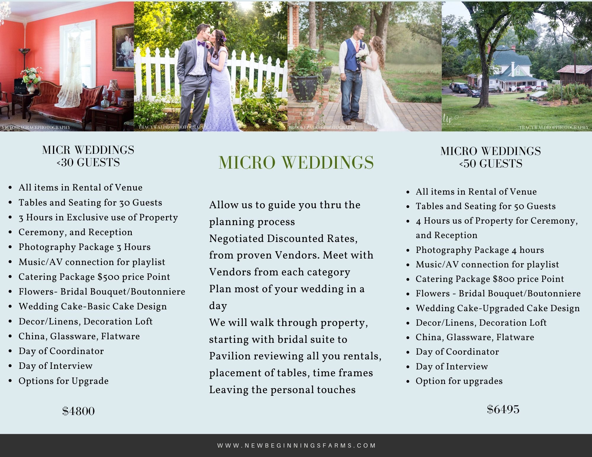 Micro Wedding Packages